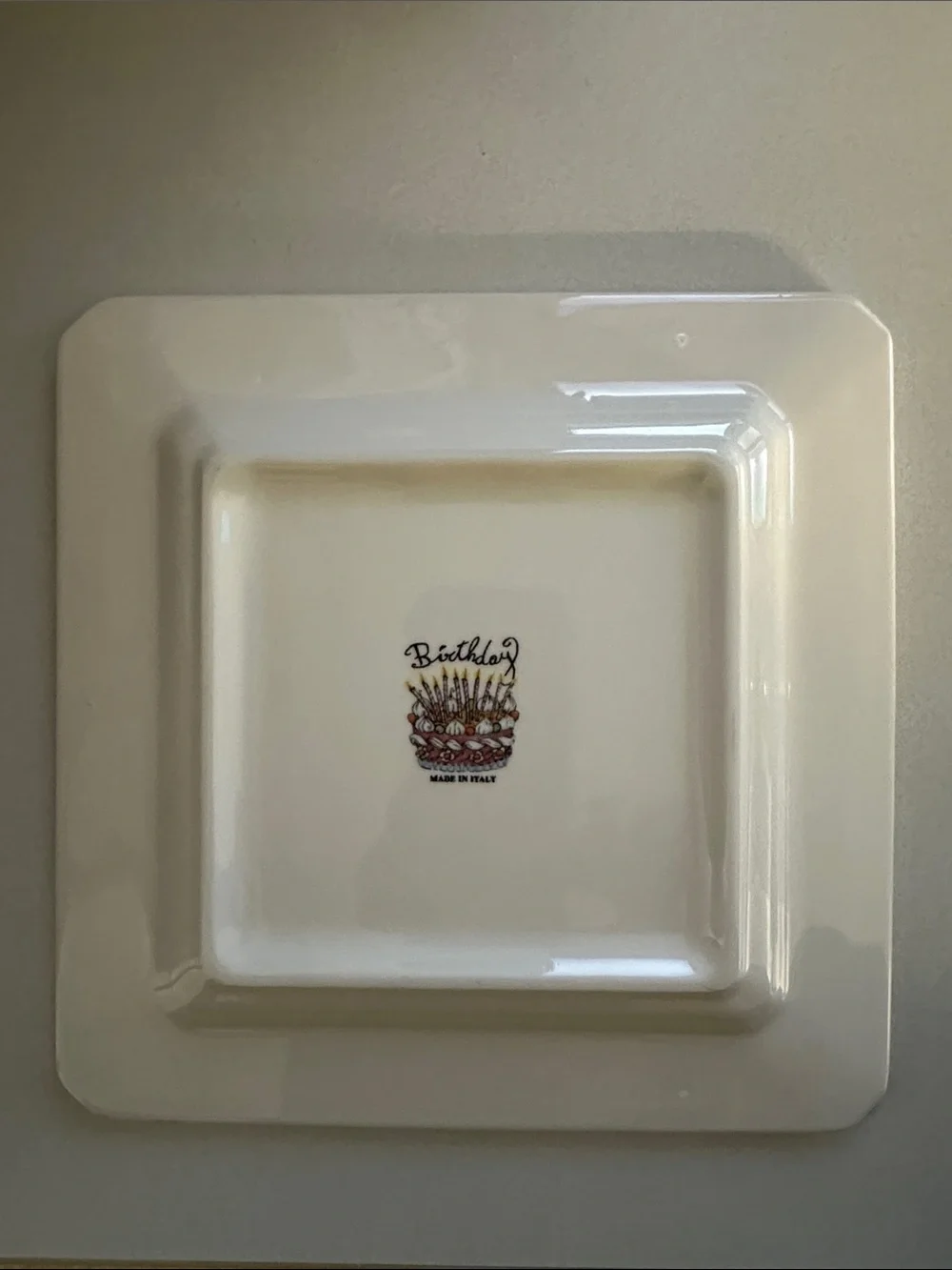 Birthday Cake Square Decorative Serving Dish